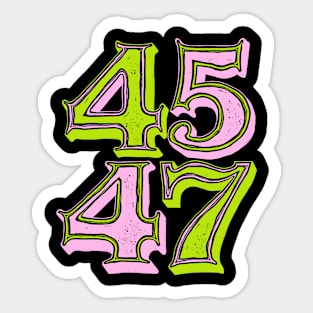 45 47 Sticker